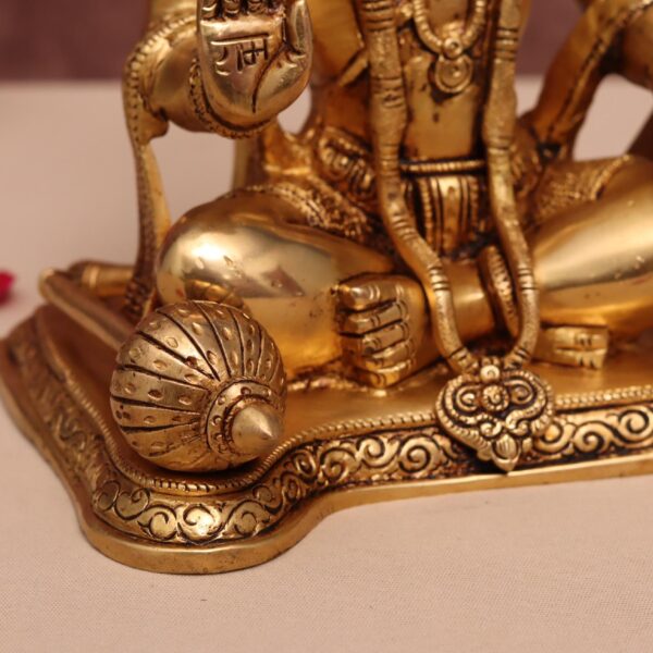 brass blessing hanuman idol height 9 inch