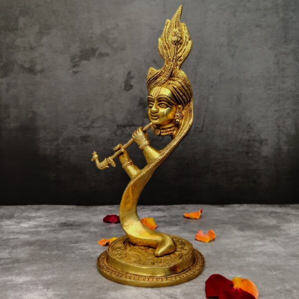 Fancy brass krishna idol height 13 inch
