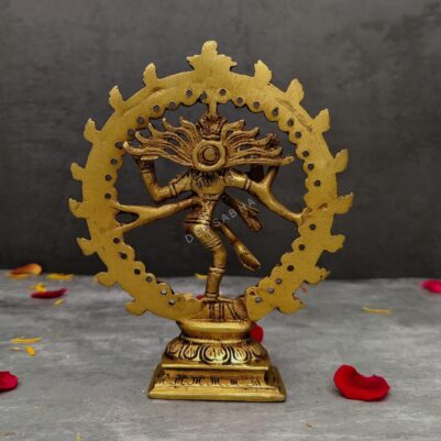 brass natraj idol height 6.5 inch