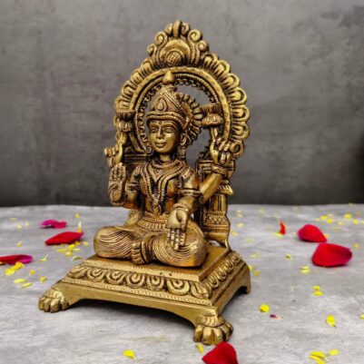 brass laxmi idol height 7.3 inch
