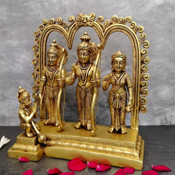 brass ram darbar frame idol height 12 inch
