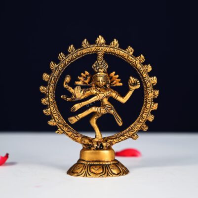 5 inch brass nataraja idol