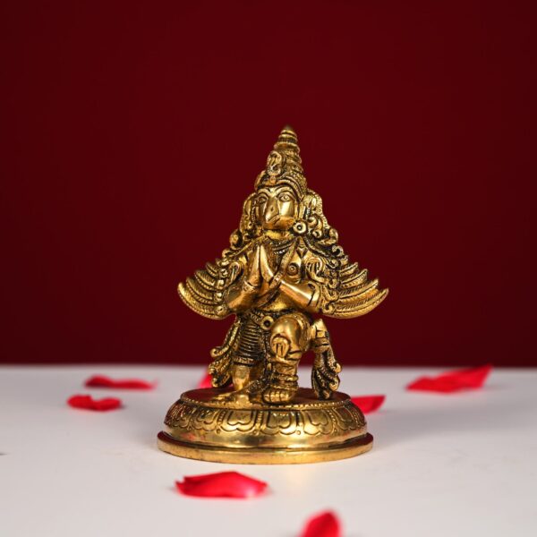 The advitya brass garuda statue height 5.5 inch