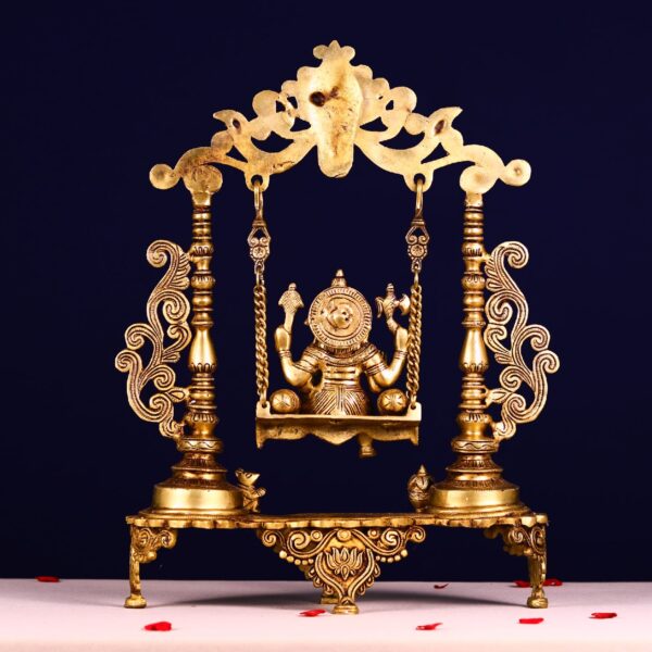 brass jhula ganesha height 19 inch