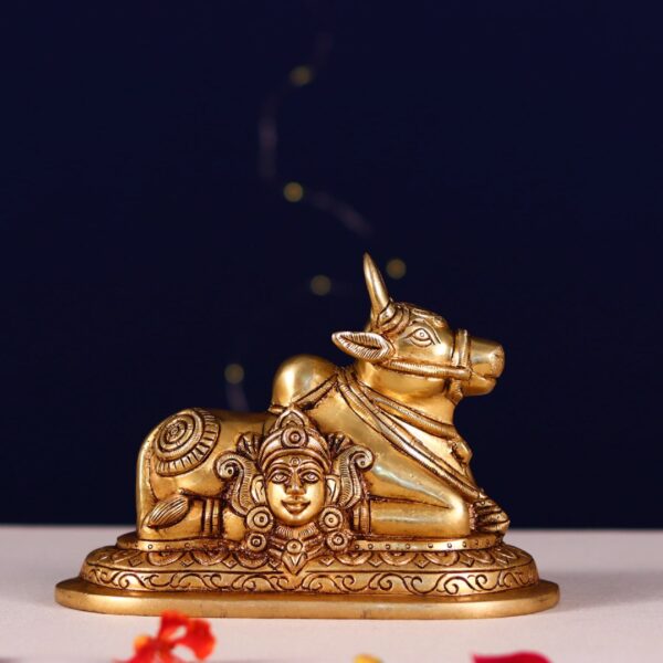 Brass nandi maharaj height 5.5 inch