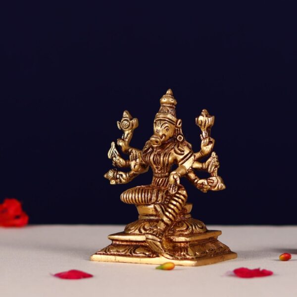 Brass varahi devi idol height 4 inch