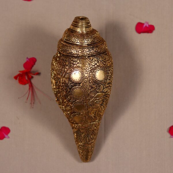 Brass vishwaroopam vishnu conch