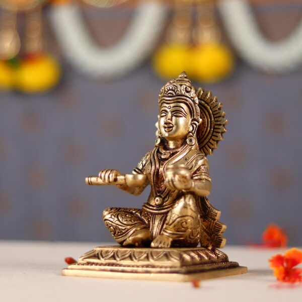 brass arnapurna mata idol height 6 inch