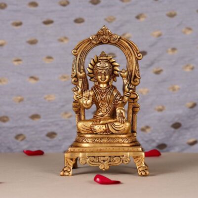 goddess laxmi brass murti