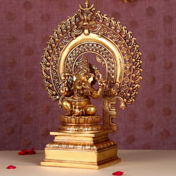 Brass Ganesh idol height 19 inches
