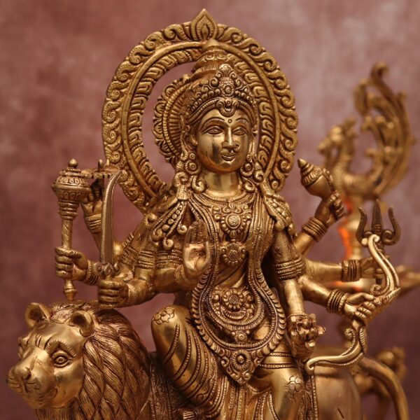 18 Inch Brass goddess Durga murti