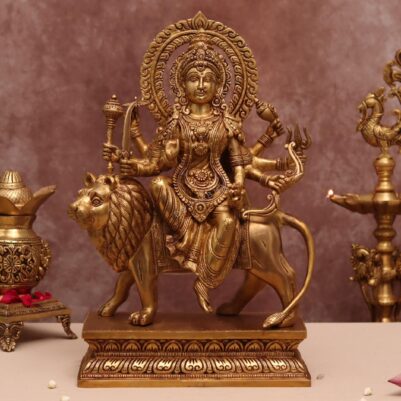 18 Inch Brass goddess Durga murti