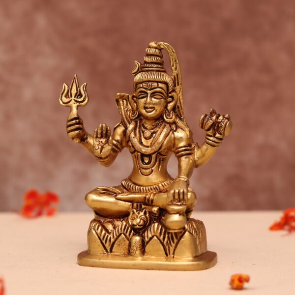 Brass lord shiva murti( 6 inch)