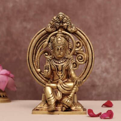 brass hanuman idol height 7.6 inch