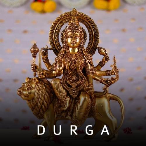 Brass Durga Mata Idol