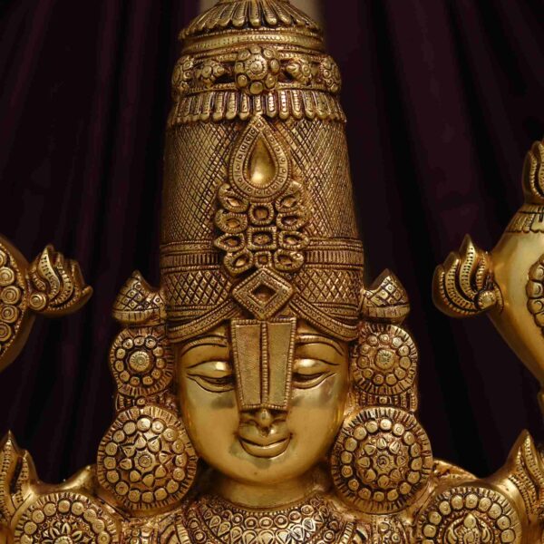 wall hanging brass tirupati balaji height 16 inch