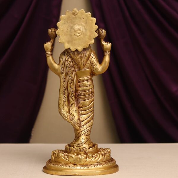 brass laxmi idol height 16 inches