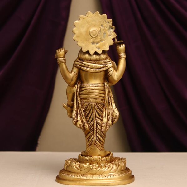 brass lord narayan / vishnu idol height 16 inches