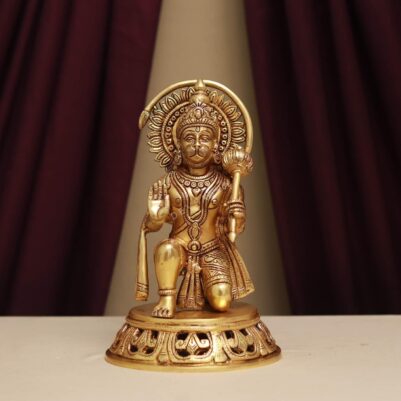 brass hanuman idol height 11 inch