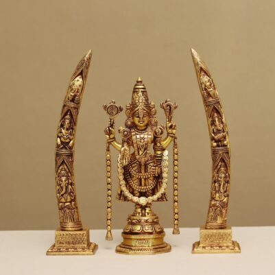 Brass lord tirupati balaji/venkateshwar idol height 12 inches