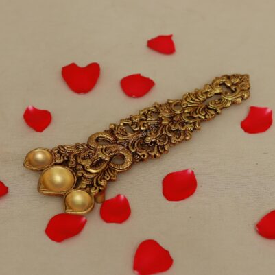 brass big snake design hawan diya / ghee spoon