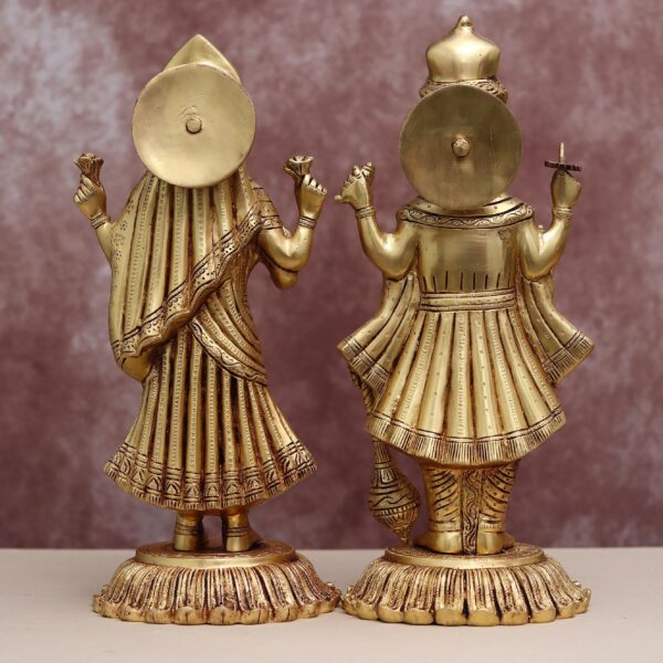 brass laxmi narayan murti height 17.5 inch