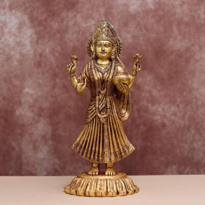 brass laxmi idol