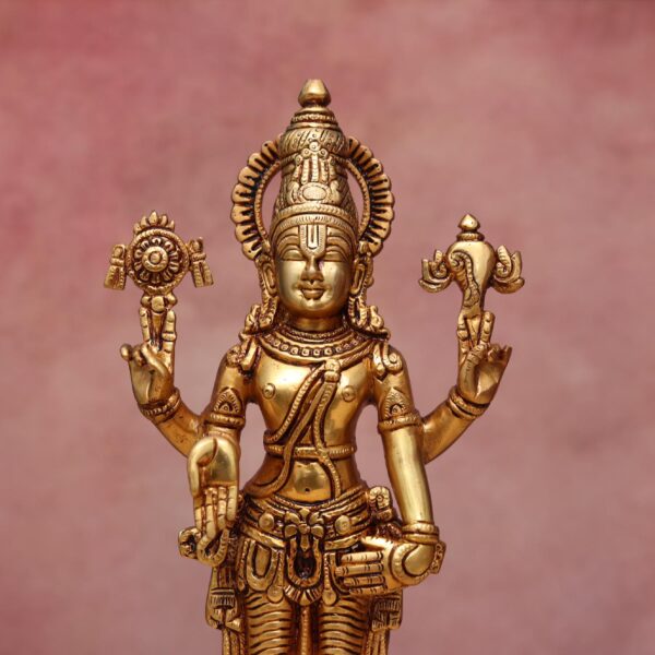 Brass Tirupati balaji / Venkateshwara idol height 14.5 inches