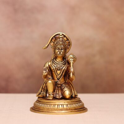 brass hanuman idol height 7 inches