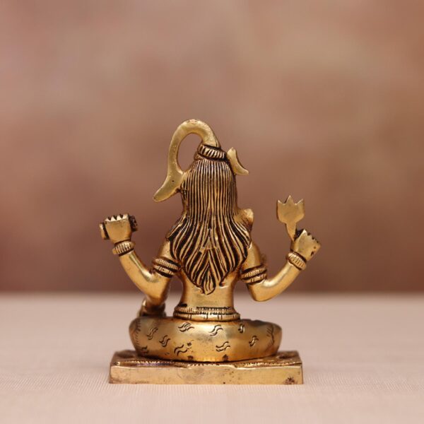 Brass lord shiva idol ( 4.5 inches )