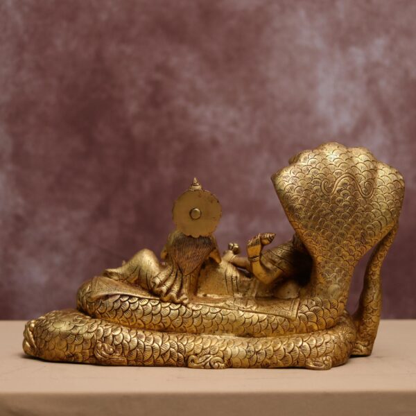 Large brass laxmi narayan murti height 11.8 inch