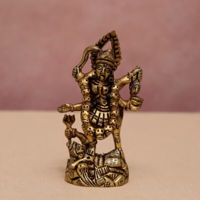 brass kali mata idol height 5 inch