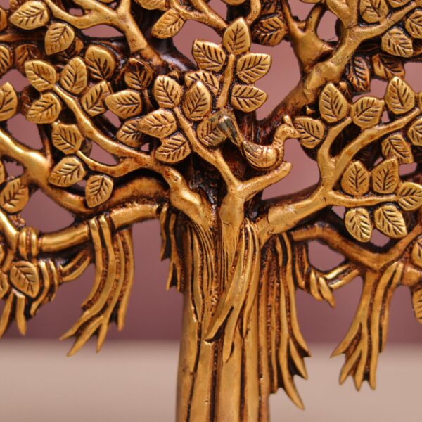 Brass kalpvriksha tree for both stand and wall hanging