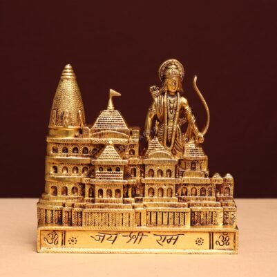 brass ayodhya ram mandir / temple height 8.3 inches