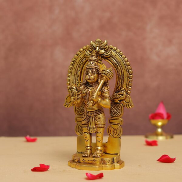 brass hanuman murti height 8.5 inches