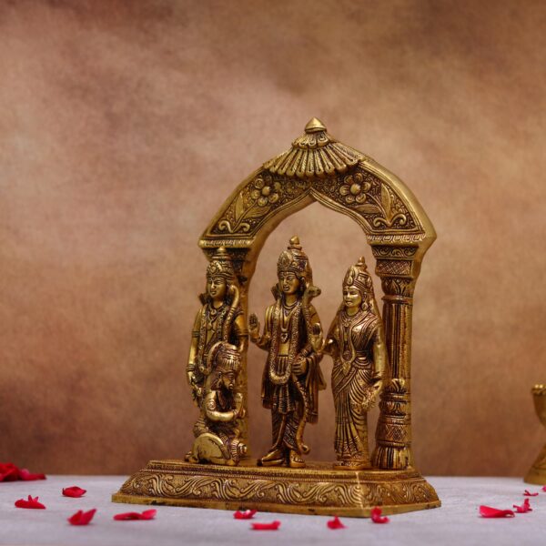 brass ram darbar murti height 11.9 inches