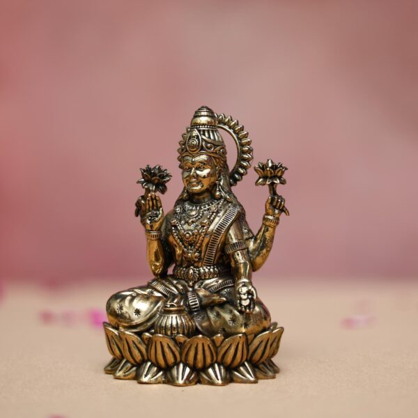 brass laxmi mata idol height 4.4 inches