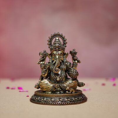 Chaturbhuja lord ganesh statue height 4.8 inches
