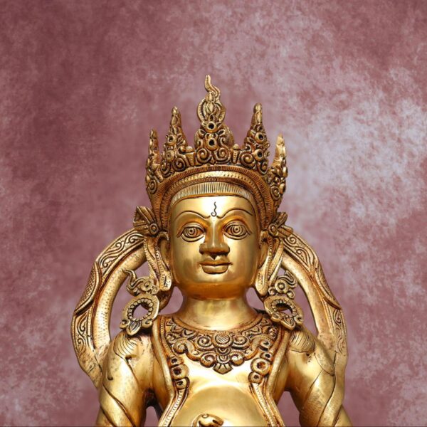 large brass kuber statue height 19.7 inches