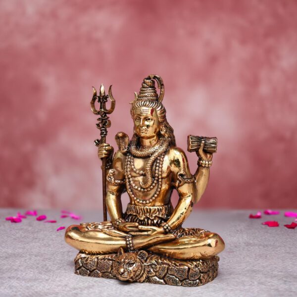 Brass shiva idol height 6 inches