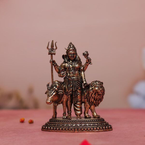 brass ardhnariswar murti height 4.4 inches