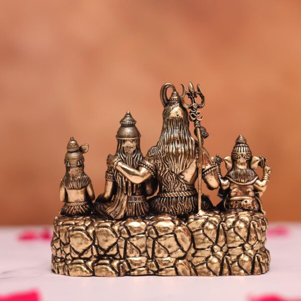 brass shiv parivar murti height 4.2 inches
