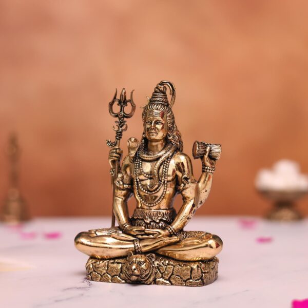 Lord shiva brass statue height 4 inches