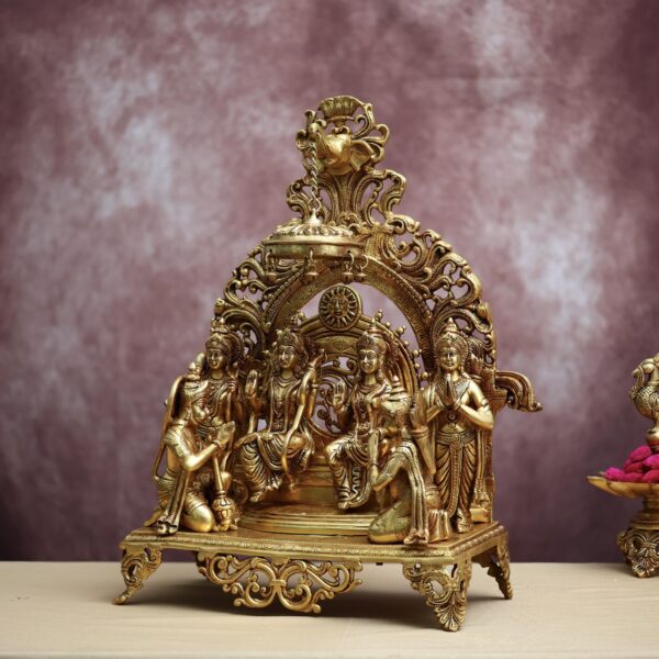 Large brass ram darbar murti height 23 inches