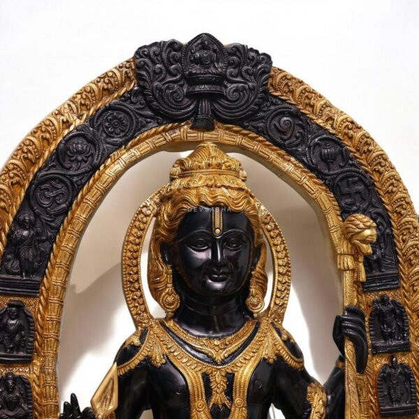 Brass Ram Lalla Statue Large 53-Inch – Ayodhya murti Replica