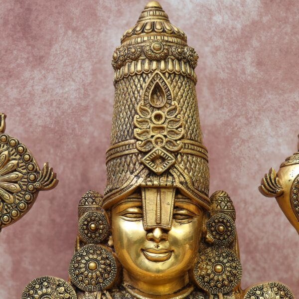 wall hanging brass tirupati balaji height 28 inches