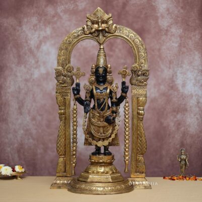 Brass black Tirupati Balaji Idol 25.8 Inches