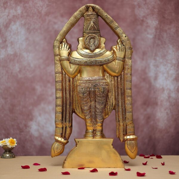 Brass Tirupati Balaji Idol 21.5 Inches