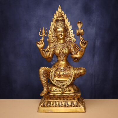 Brass Goddess Mariamman Idol 31 Inches Height