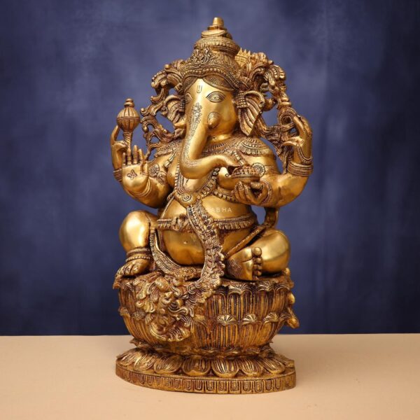 Brass Ganesh Idol 24 Inches Height